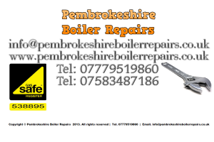 Pembrokeshire Boiler Repairs Photo