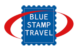 Blue Stamp Travel Photo